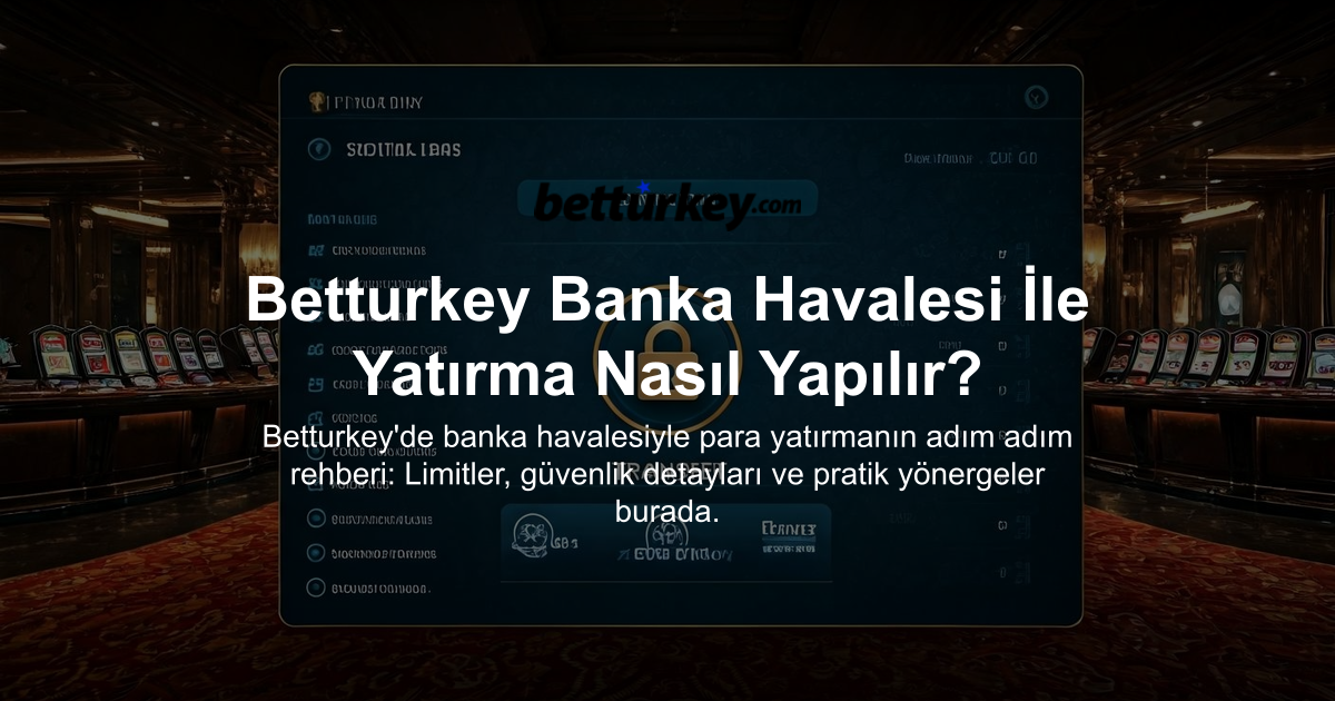 Betturkey Banka Havalesi İle Yatırma Nasıl Yapılır?